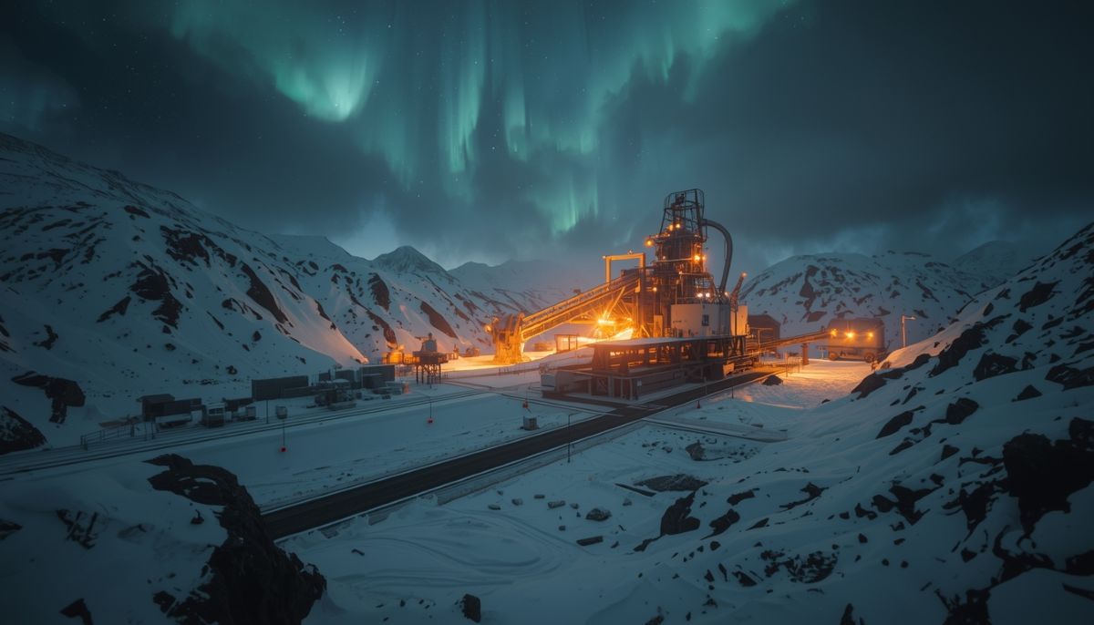 Mina de minerales críticos en Groenlandia 2026.