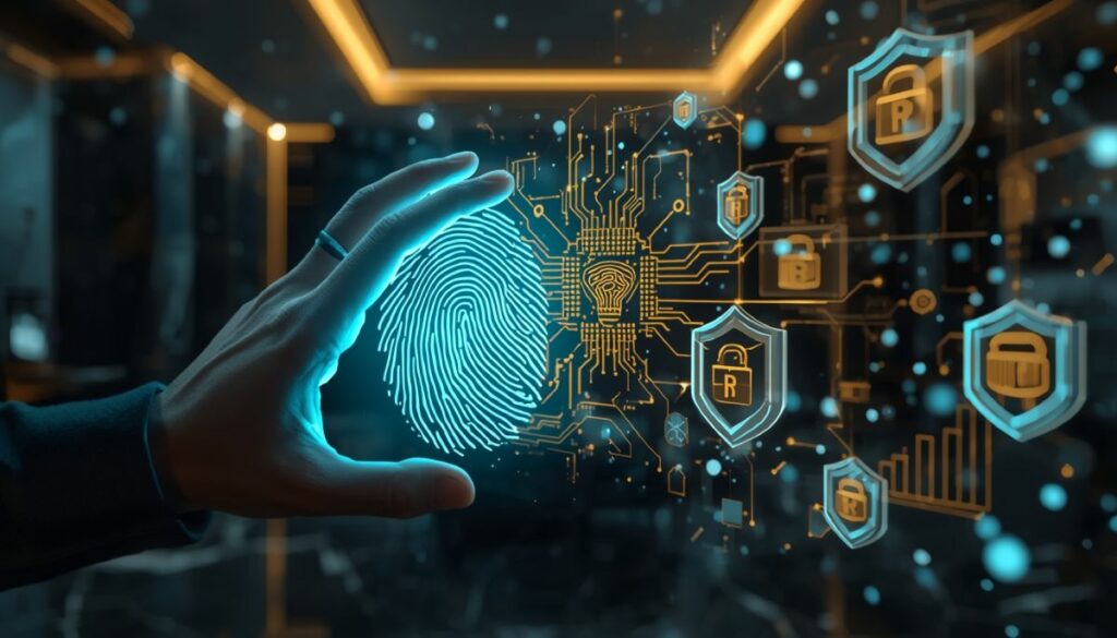 Infografía de abstracción de cuenta y billeteras inteligentes.