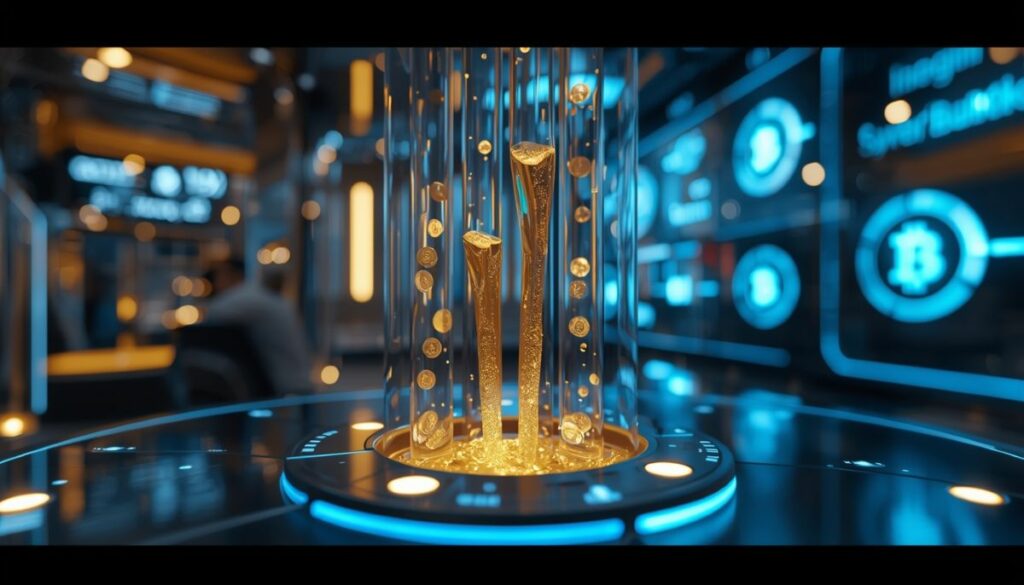 Infografía conceptual de Staking Líquido y DeFi 2026.