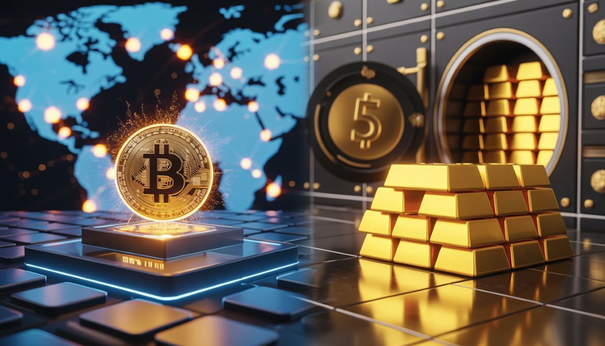 Bitcoin acercándose a $68,000 y lingotes de oro valorados en $5,000 por onza.