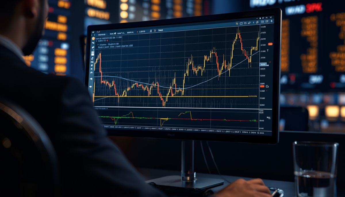 Gráfico de Market Profile para análisis de valor en bolsa.
