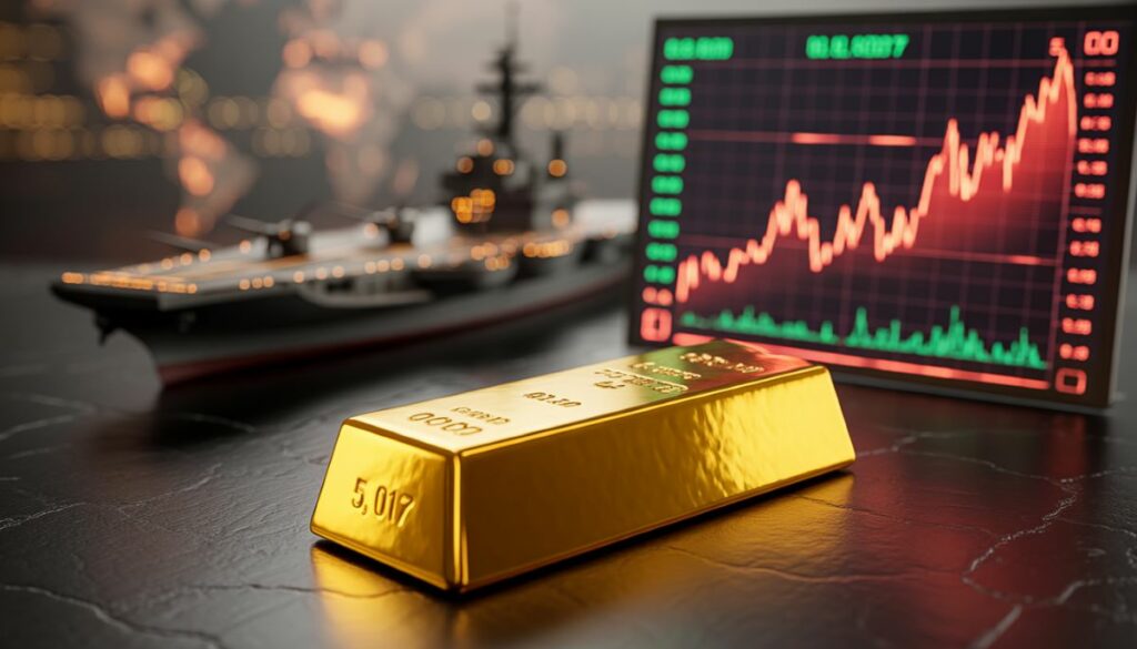 Oro a 5017 dólares y subida del petróleo por tensiones entre EE.UU. e Irán.