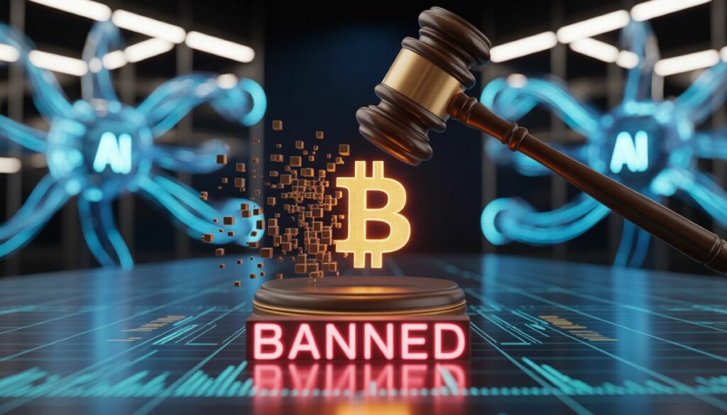 Prohibición de Bitcoin y criptomonedas en el servidor de IA OpenClaw.