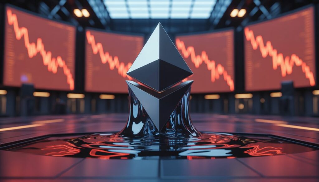 Caída del precio de Ether y liquidaciones millonarias en Aave.