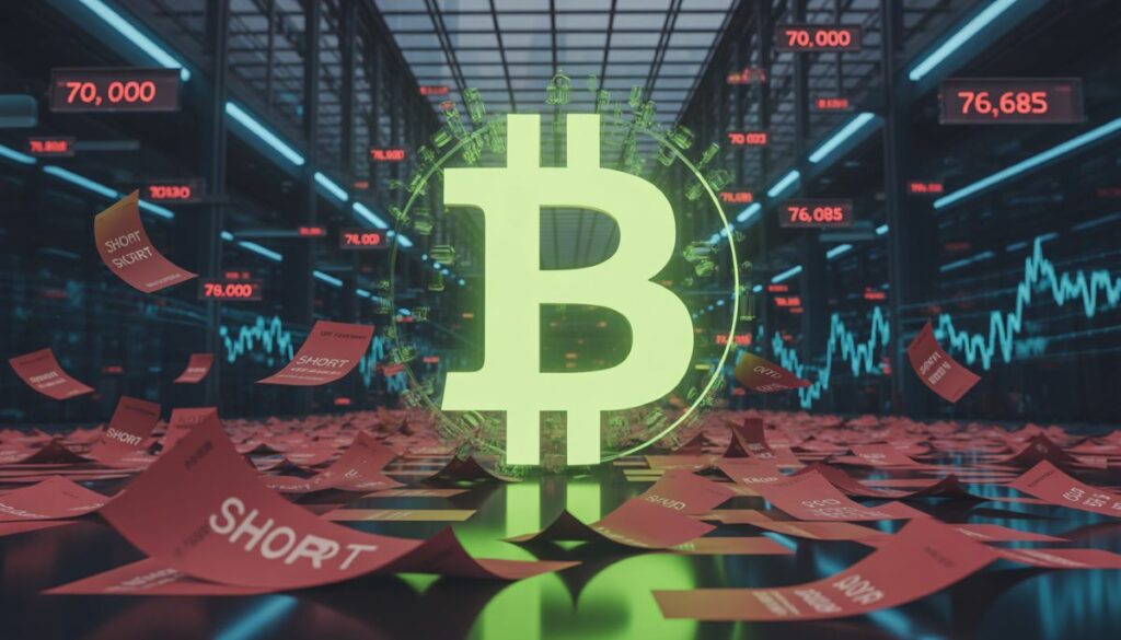 Análisis de los shorts de Bitcoin y posible liquidación masiva.