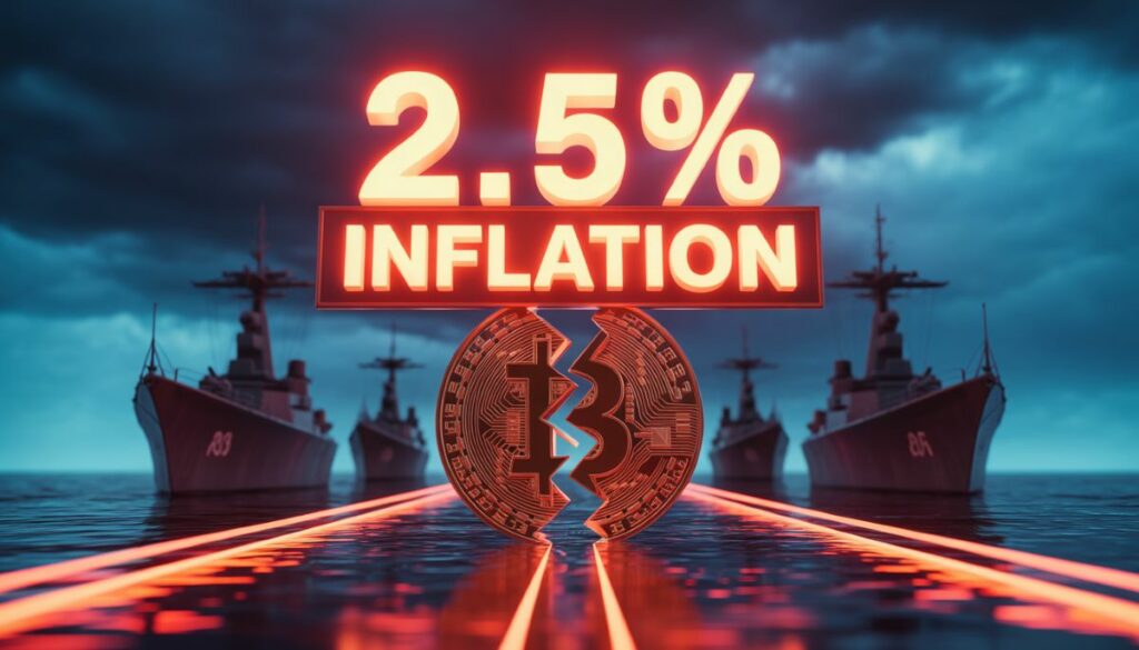 Bitcoin cayendo por debajo de 70,000 dólares ante la inflación de EE. UU. en 2026.