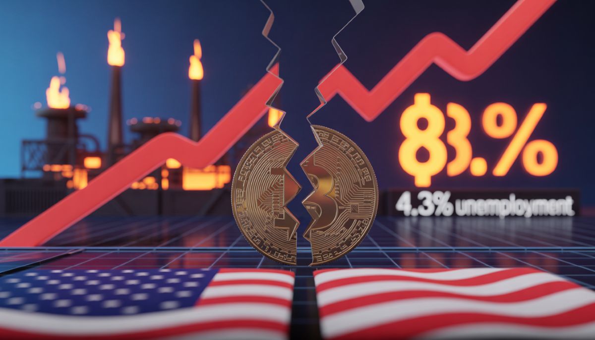 Caída del precio de Bitcoin a $70,000 y subida del petróleo WTI en 2026.