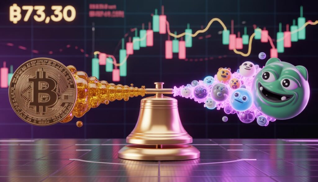 Estrategia de pesas en criptomonedas con Bitcoin y memecoins 2026.