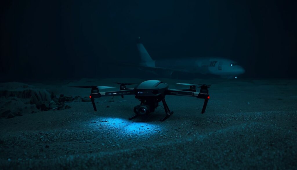 Operación de búsqueda del vuelo MH370 en el fondo del océano Índico.