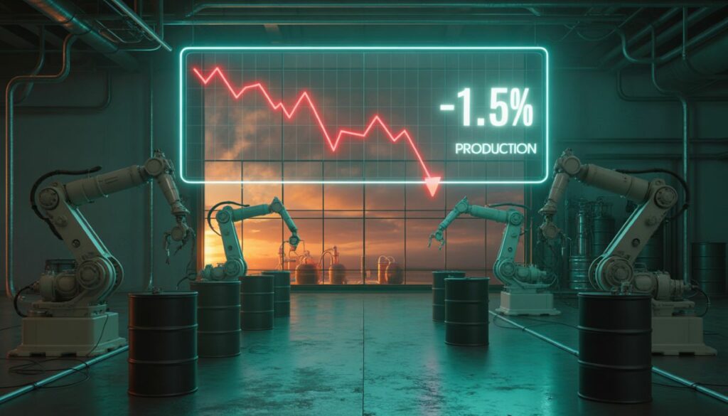 Caída de la producción industrial en la eurozona y crisis energética 2026.