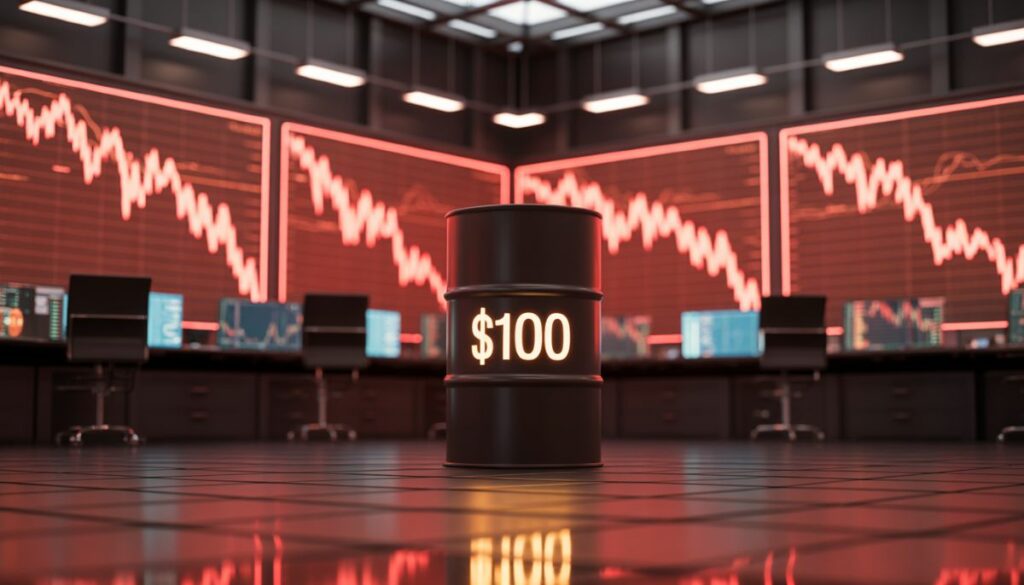 Caída del mercado de criptomonedas por aumento del petróleo.