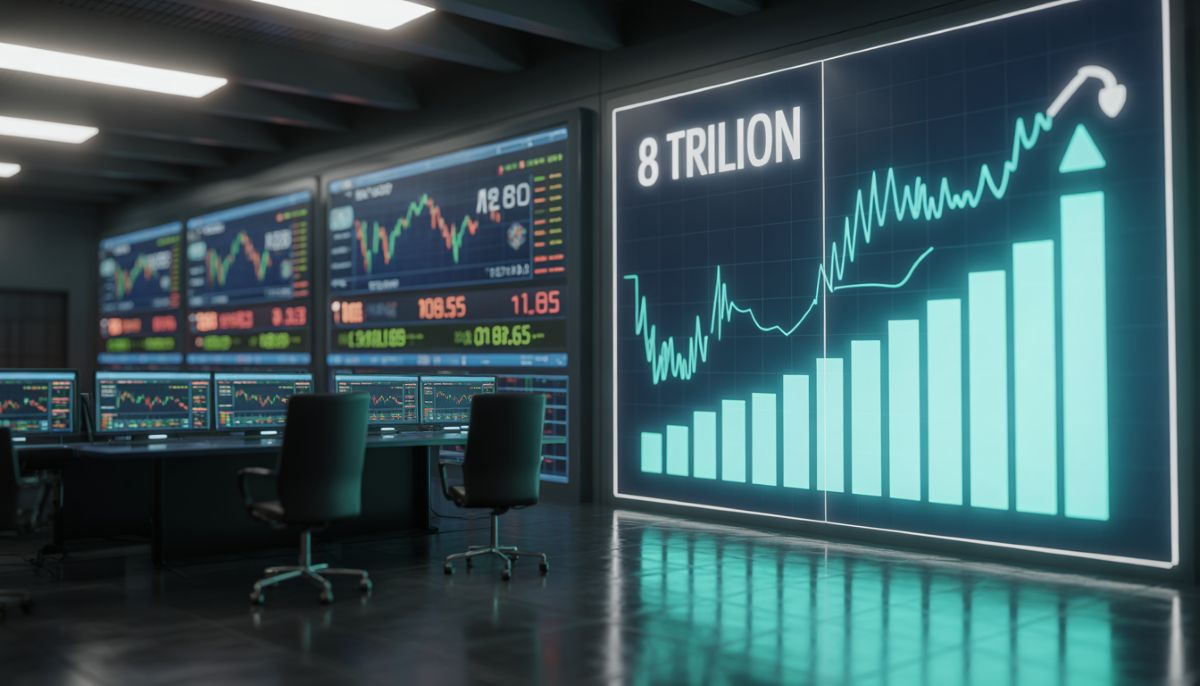 Fondos del mercado monetario alcanzan récord de 8 billones de dólares.