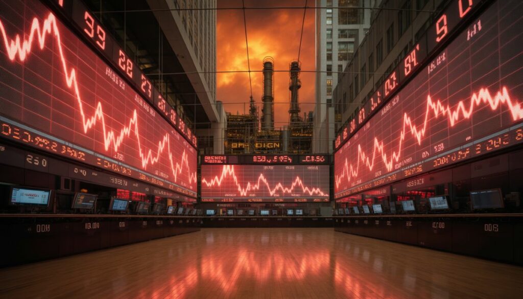 Caída de Wall Street y subida del petróleo a 80 dólares en marzo de 2026.