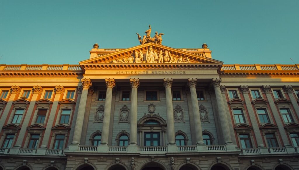 Edificio de la Bolsa de Madrid simbolizando el potencial del IBEX 35.
