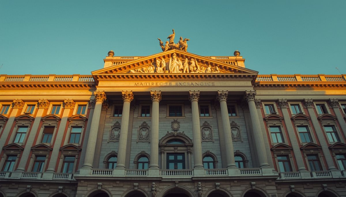 Edificio de la Bolsa de Madrid simbolizando el potencial del IBEX 35.