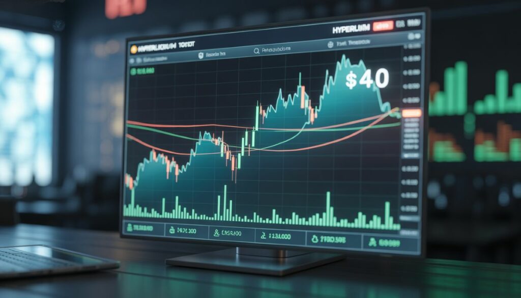 Gráfico de precios y actitud alcista hacia Hyperliquid en el mercado cripto.