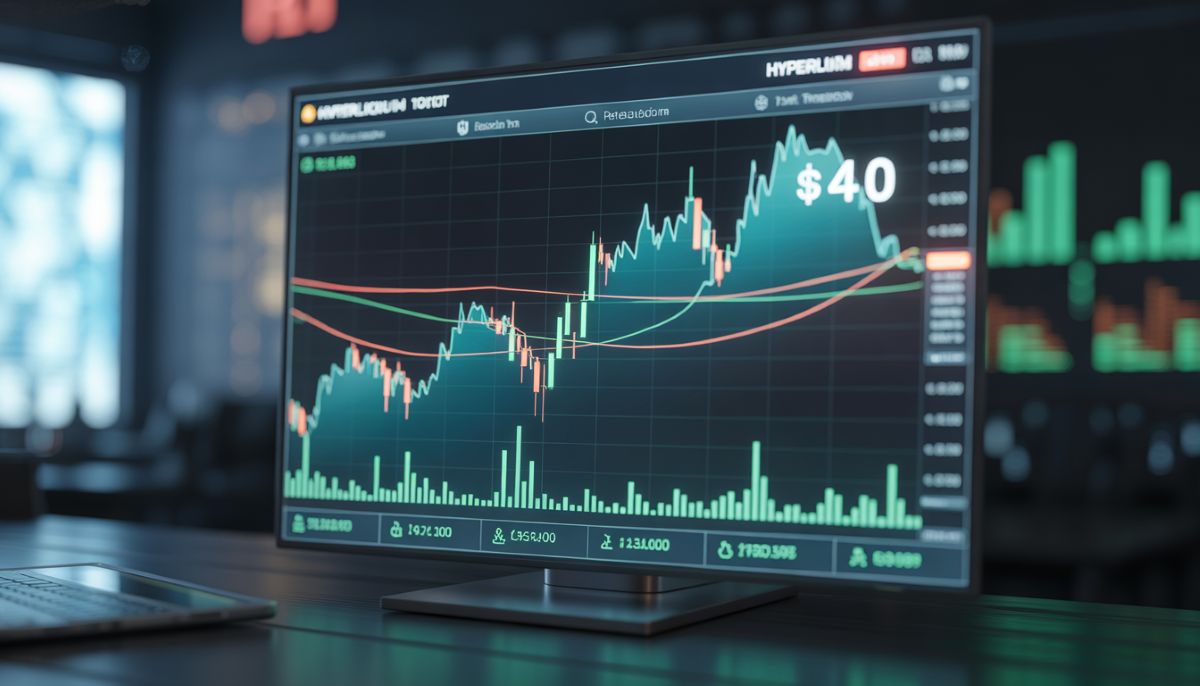 Gráfico de precios y actitud alcista hacia Hyperliquid en el mercado cripto.