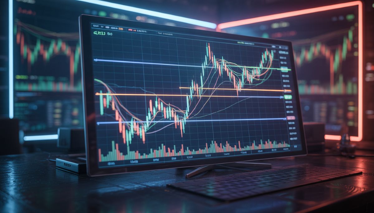 Gráfico técnico con los niveles de precio clave de Bitcoin para la semana.