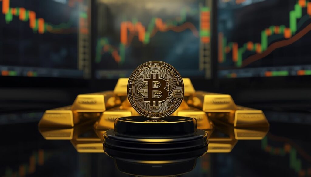 Bitcoin superando al Oro y al mercado de acciones S&P 500.