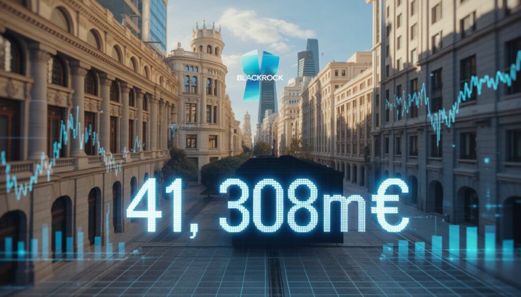 Poder de la gestora de fondos BlackRock en el Ibex 35.