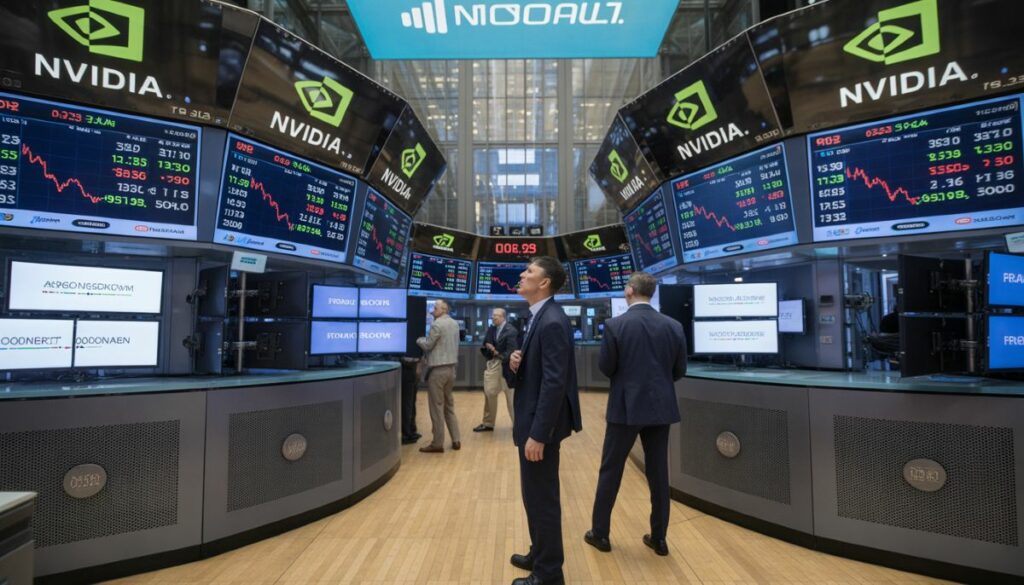 Caída del sector tecnológico en la bolsa de Nueva York.