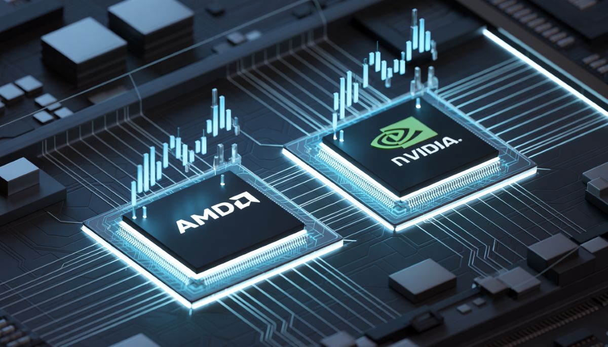 Comparativa visual de la rentabilidad de AMD frente a Nvidia en 2026.