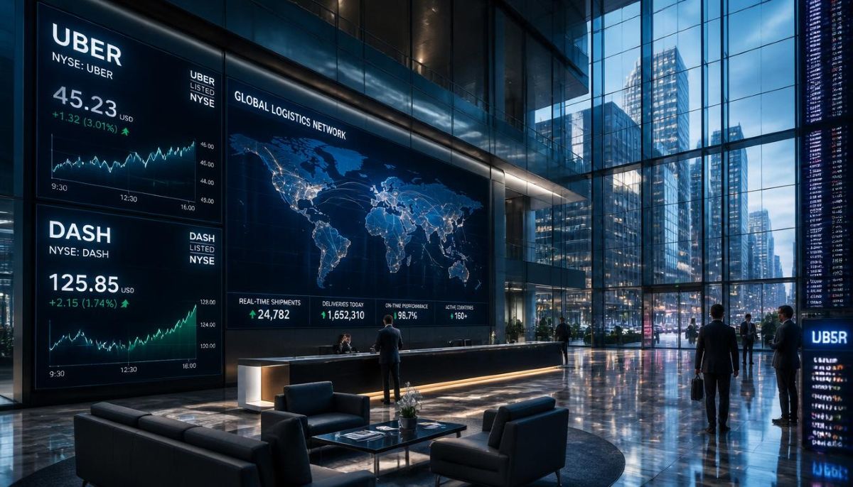 Análisis bursátil de la consolidación global de las plataformas de reparto.