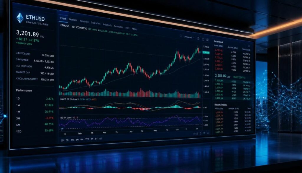 Análisis macroeconómico de la cotización de Ethereum y su relación con el Dólar.