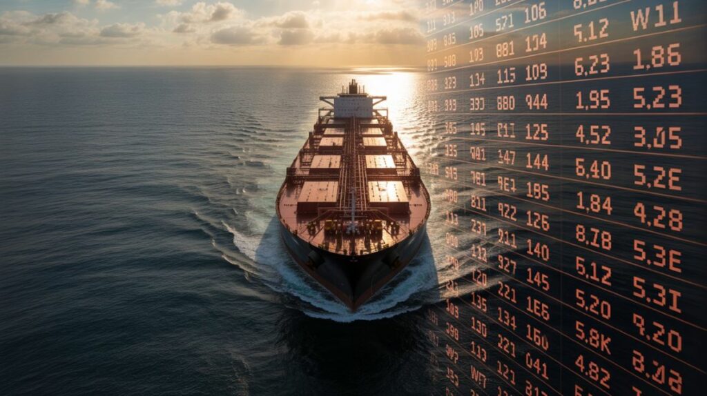 Movimiento de petroleros y el precio del crudo en el mercado.
