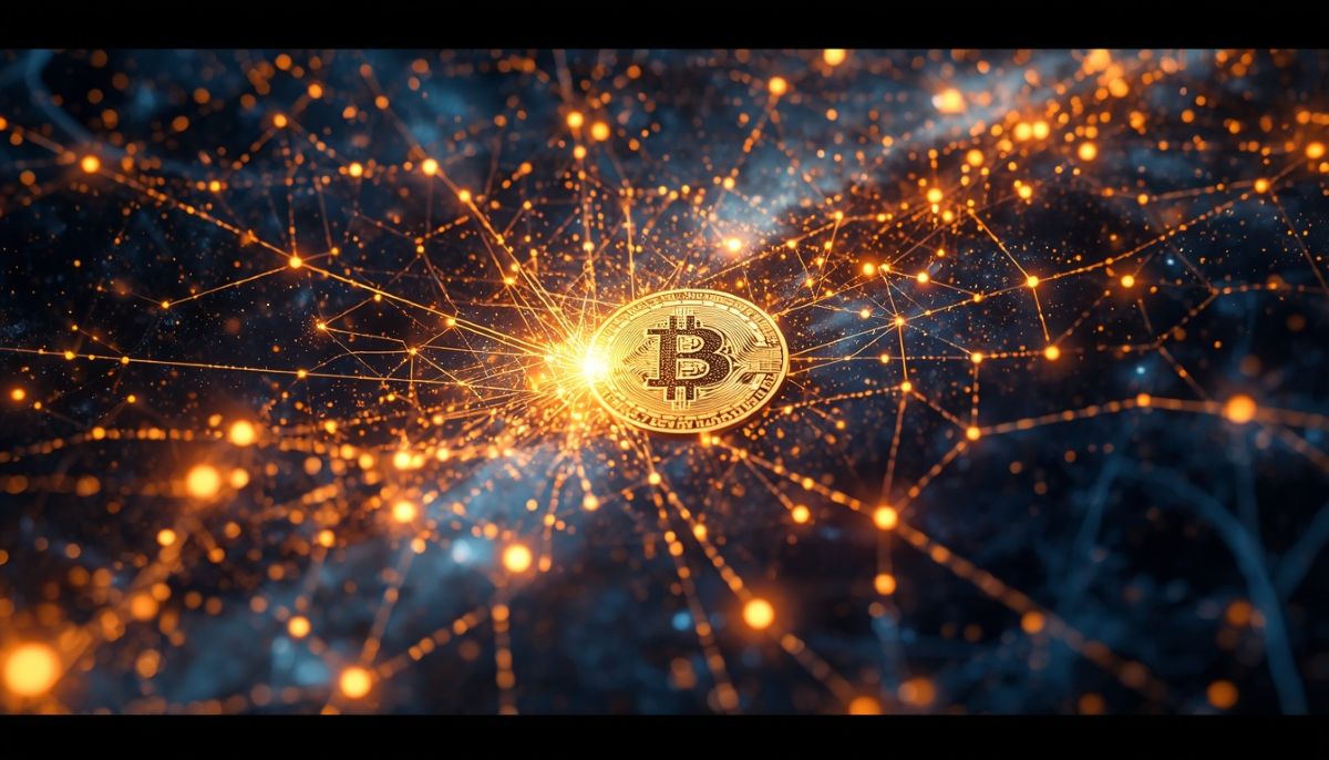 Gráfico matemático de la Ley de Potencias de Bitcoin y crecimiento de red.