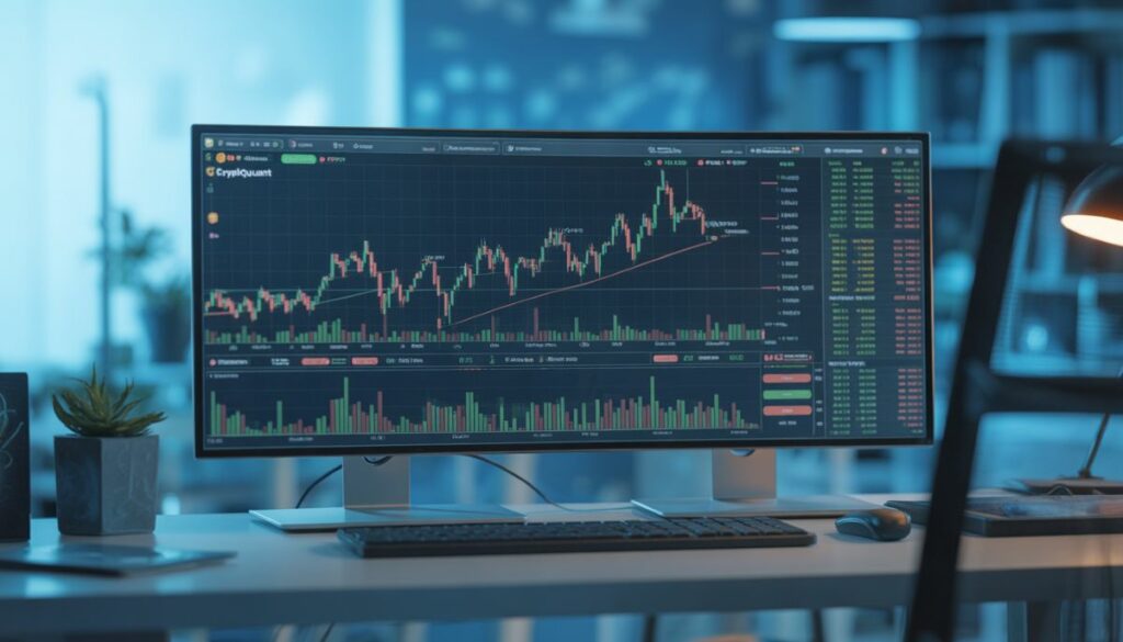 Gráfico de la demanda de Bitcoin y métricas on-chain de CryptoQuant.