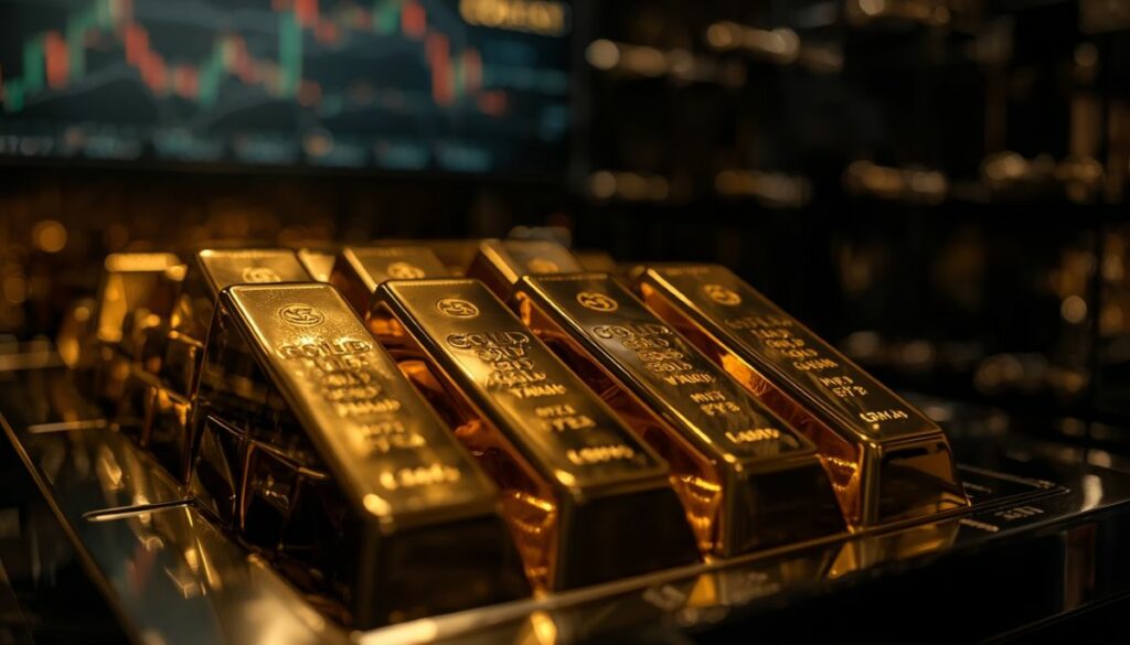 Análisis técnico de las materias primas y su correlación con el precio del oro en Wall Street.
