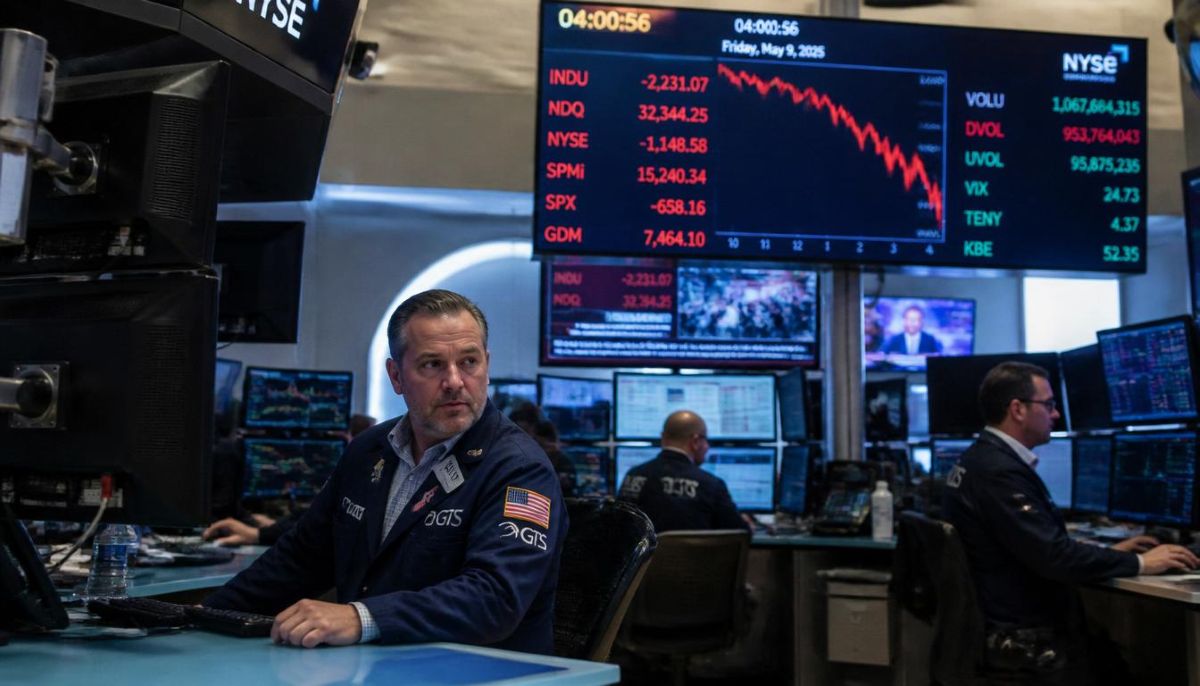 Análisis de mercado que ilustra el repunte de la volatilidad en Wall Street y la evolución de los índices de acciones.