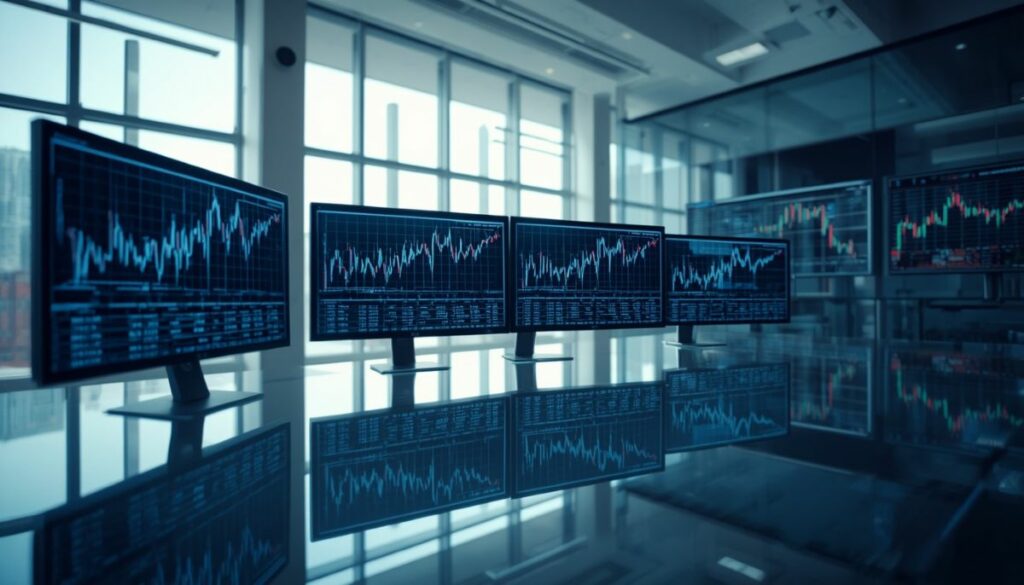 Gráficos técnicos de precios y análisis de mercado sobre la cotización de Ethereum.