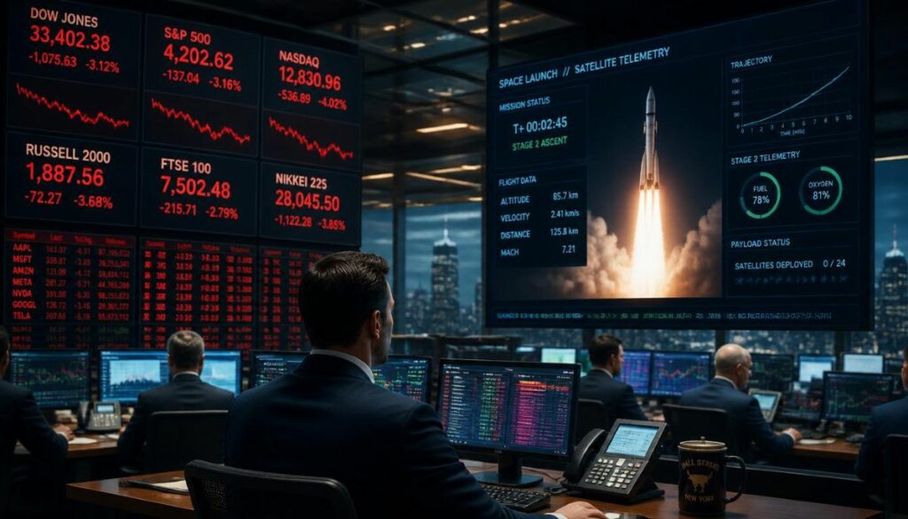 Análisis macroeconómico de los flujos de capital e incertidumbre ante el estreno de SpaceX en Wall Street.